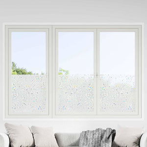 vidaXL Static Window Film Flower Pattern 45 x 500 cm PVC