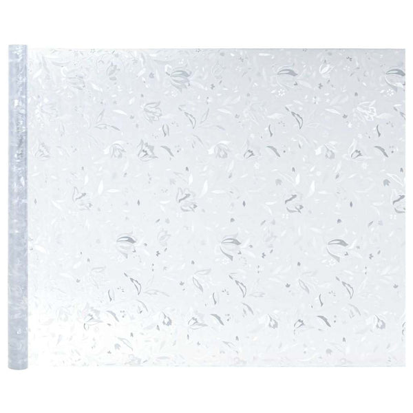 vidaXL Static Window Film Flower Pattern 45 x 500 cm PVC
