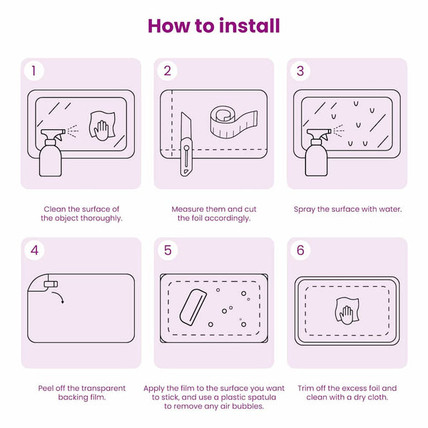 vidaXL Static Window Film Transparent 60 x 2000 cm PVC