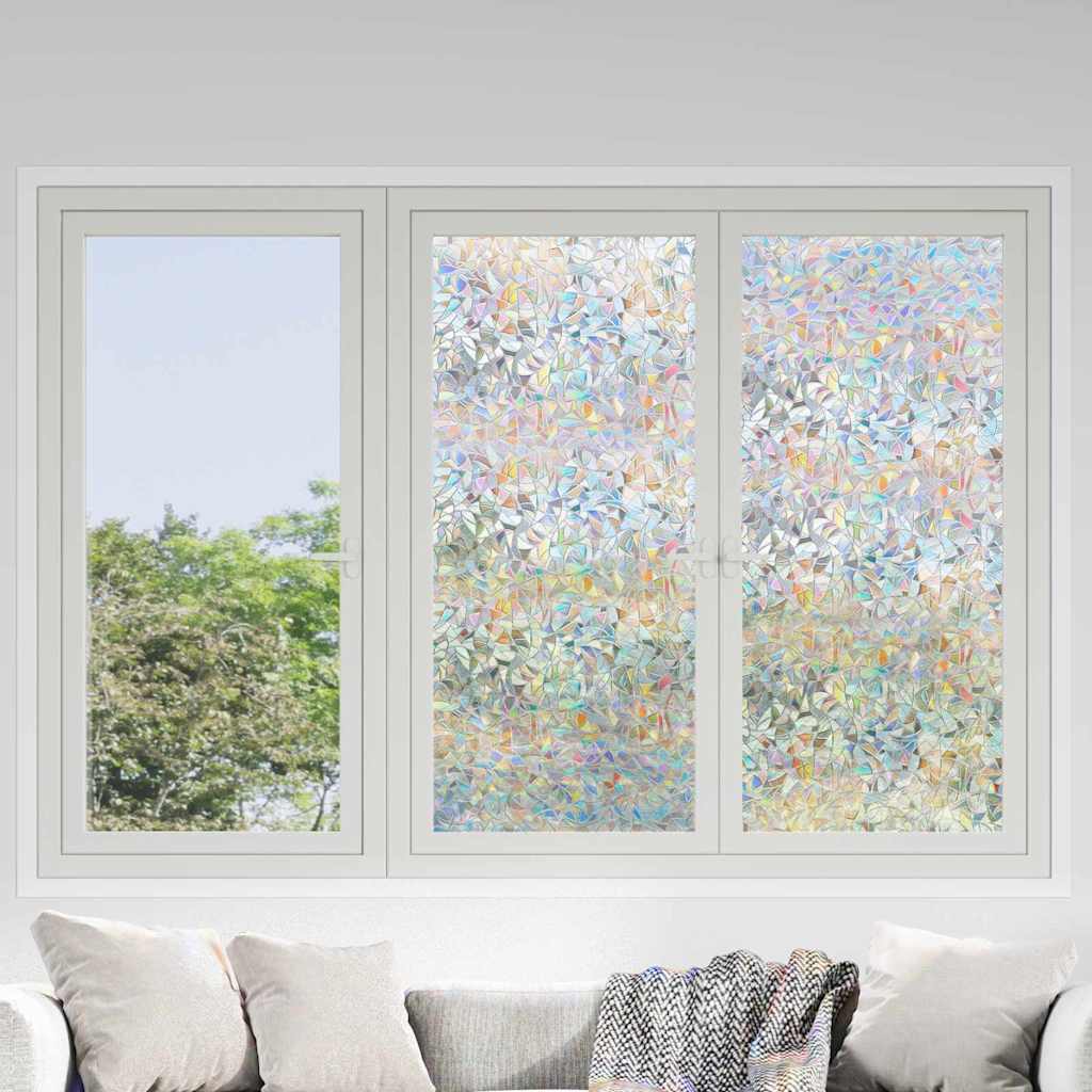 vidaXL Static Window Film Transparent 60 x 2000 cm PVC