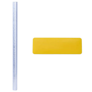 vidaXL Static Window Film Transparent 90 x 500 cm PVC
