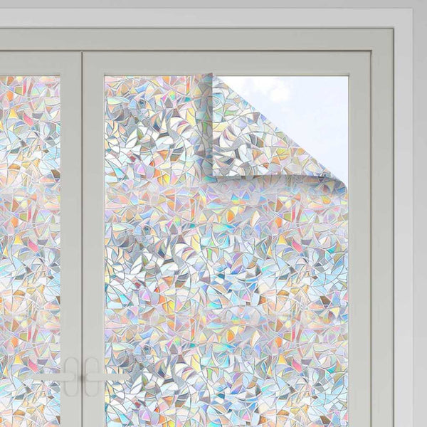 vidaXL Static Window Film Transparent 90 x 500 cm PVC