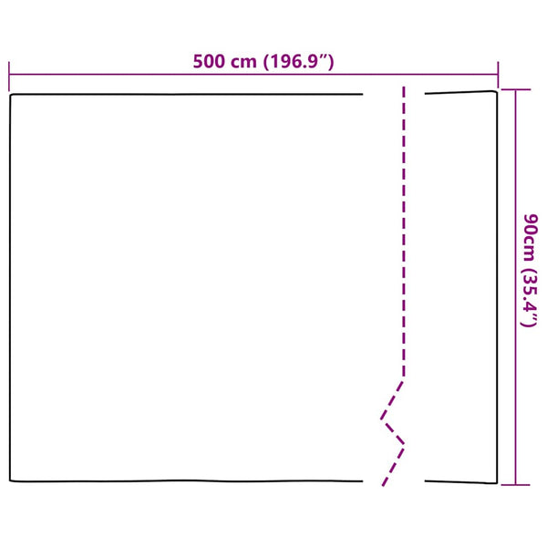 vidaXL Static Window Film Transparent 90 x 500 cm PVC