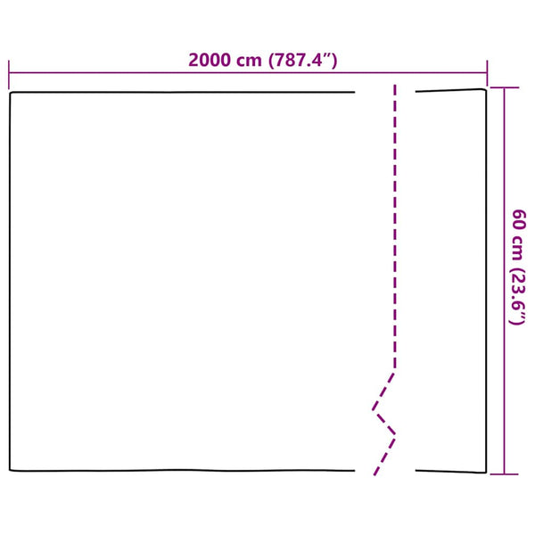 vidaXL Static Reflective Solar Window Film Silver 60 x 2000 cm