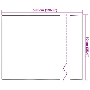 vidaXL Self-Adhesive Mirror Film Silver 90 x 500 cm PET