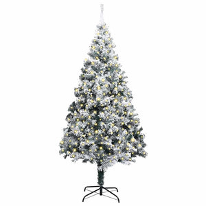 vidaXL Artificial Pre-Lit Christmas Tree Green 400 cm PVC