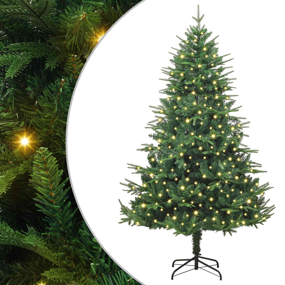 vidaXL Artificial Pre-Lit Christmas Tree Green 180 cm