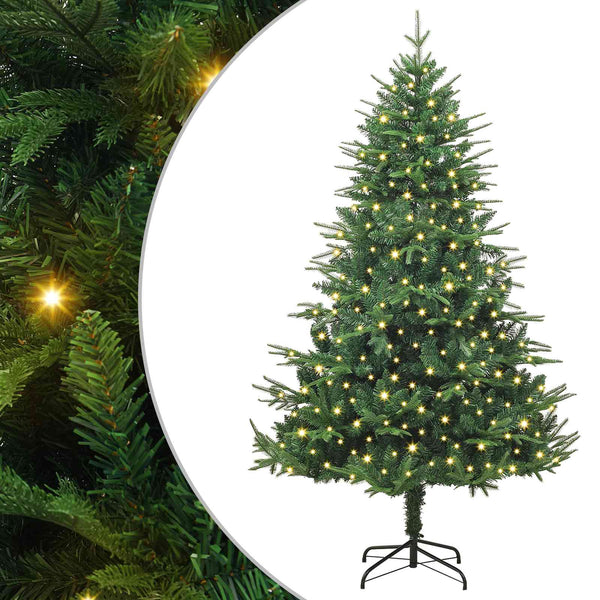 vidaXL Artificial Pre-Lit Christmas Tree Green 180 cm