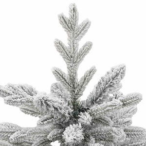 vidaXL Artificial Folding Christmas Tree White 120 cm PE and PVC