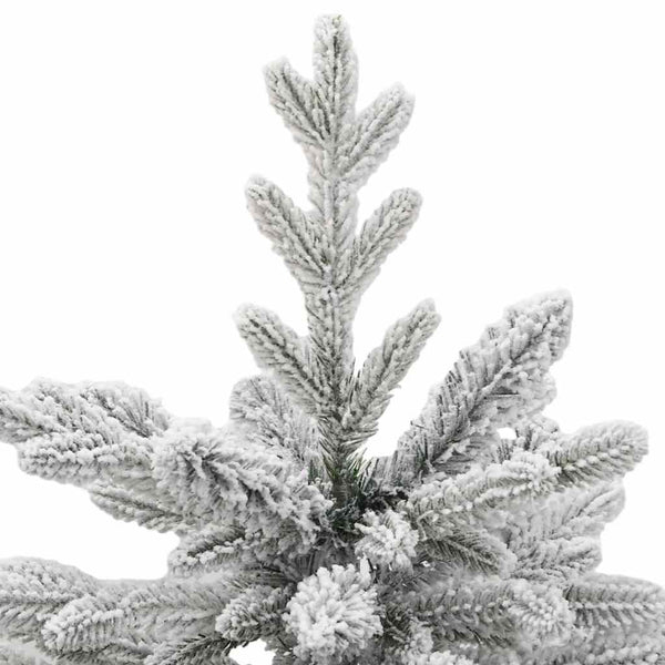 vidaXL Artificial Folding Christmas Tree White 120 cm PE and PVC