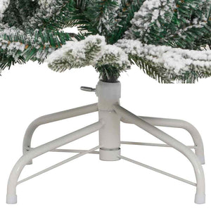vidaXL Artificial Folding Christmas Tree White 120 cm PE and PVC