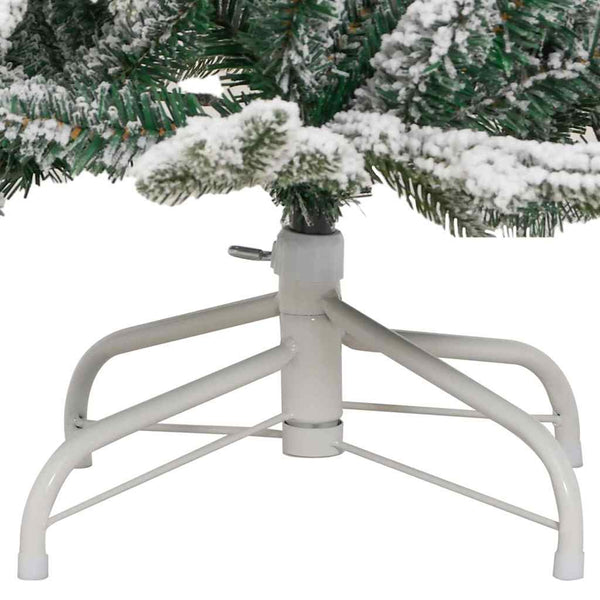 vidaXL Artificial Folding Christmas Tree White 120 cm PE and PVC