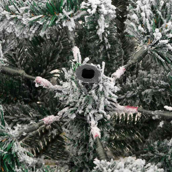 vidaXL Artificial Folding Christmas Tree White 120 cm PE and PVC