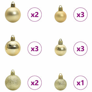 vidaXL Artificial Folding Christmas Tree White 120 cm PE and PVC