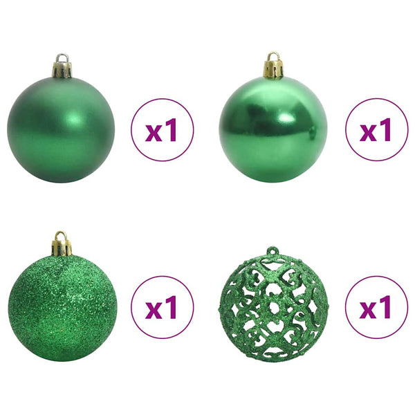 vidaXL Artificial Folding Christmas Tree White 120 cm PE and PVC