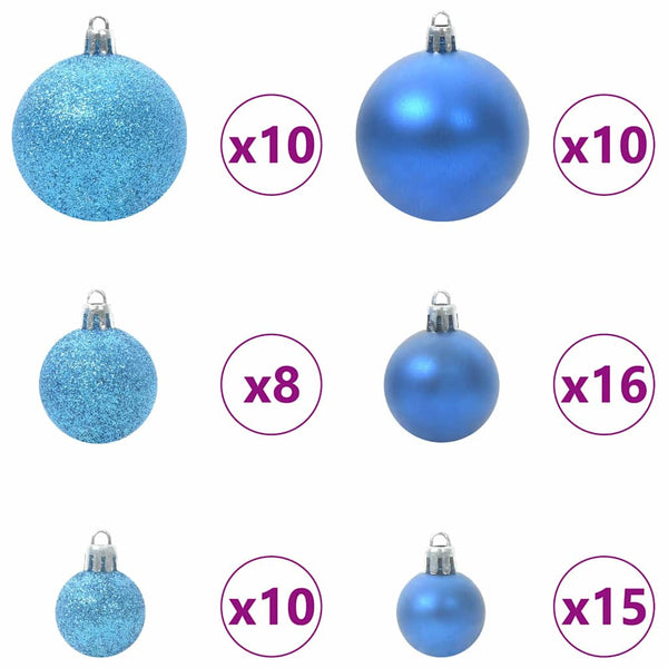 vidaXL Artificial Christmas Tree with 300 LED Lights with Stand Green 210 cm