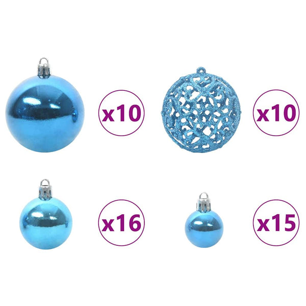 vidaXL Artificial Christmas Tree with 300 LED Lights with Stand Green 210 cm