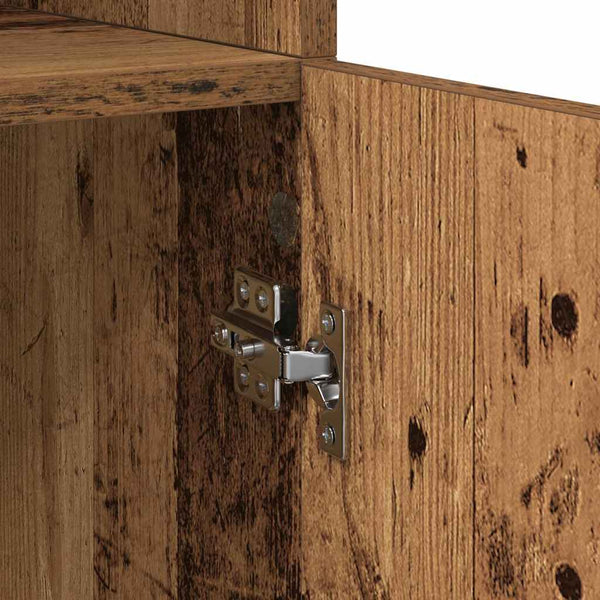 vidaXL Highboard Reclaimed Wood 80 x 42.5 x 185 cm Engineered Wood