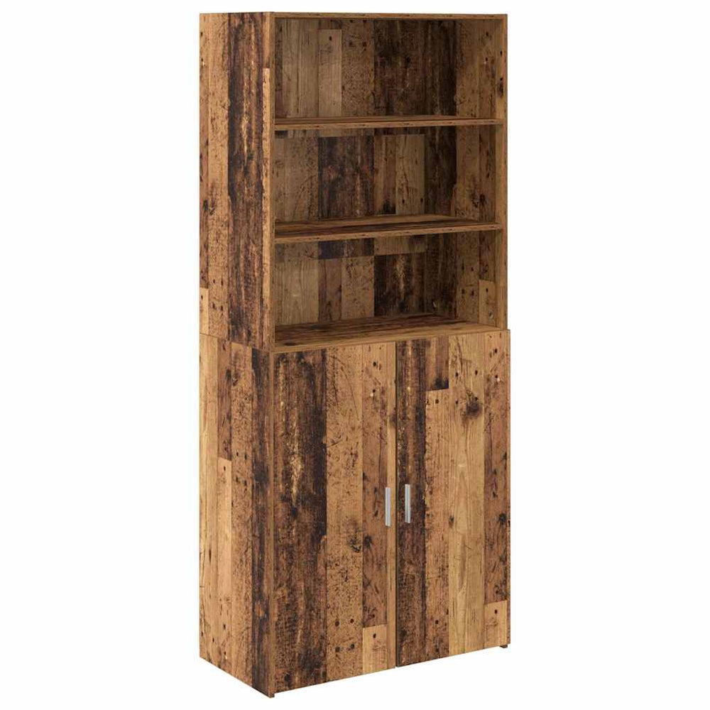vidaXL Highboard Reclaimed Wood 80 x 42.5 x 185 cm Engineered Wood