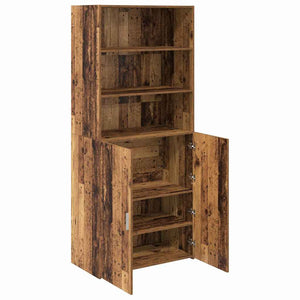 vidaXL Highboard Reclaimed Wood 80 x 42.5 x 185 cm Engineered Wood