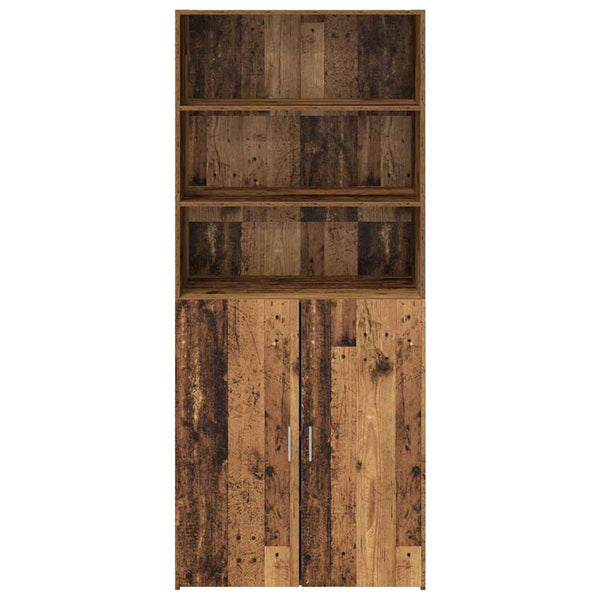 vidaXL Highboard Reclaimed Wood 80 x 42.5 x 185 cm Engineered Wood