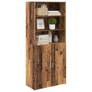 vidaXL Highboard Reclaimed Wood 80 x 42.5 x 185 cm Engineered Wood