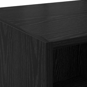 vidaXL Highboard Black Oak Look 80 x 42.5 x 185 cm Engineered Wood