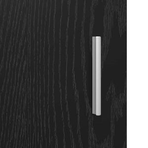 vidaXL Highboard Black Oak Look 80 x 42.5 x 185 cm Engineered Wood