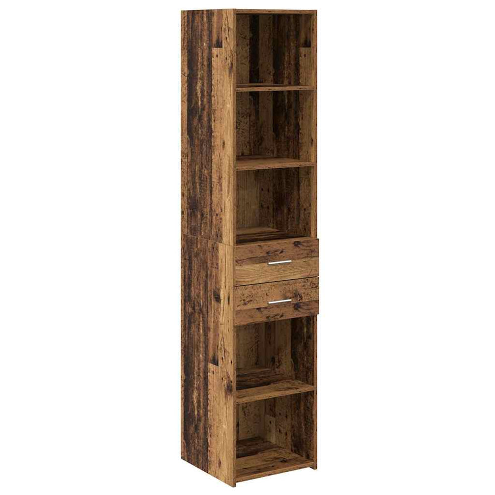 vidaXL Highboard Reclaimed Wood 40 x 42.5 x 185 cm Engineered Wood