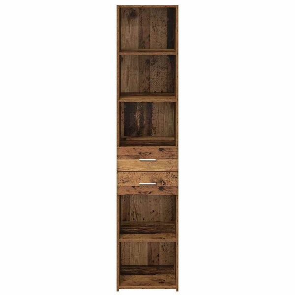 vidaXL Highboard Reclaimed Wood 40 x 42.5 x 185 cm Engineered Wood