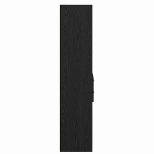 vidaXL Highboard Black Oak Look 40 x 42.5 x 185 cm Engineered Wood