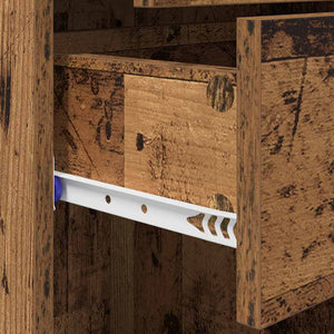 vidaXL Highboard Reclaimed Wood 50 x 42.5 x 185 cm Engineered Wood