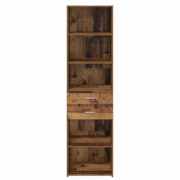 vidaXL Highboard Reclaimed Wood 50 x 42.5 x 185 cm Engineered Wood