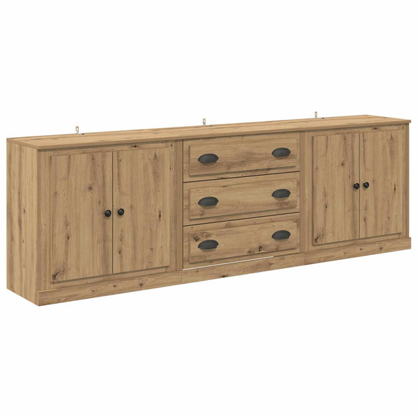 vidaXL Sideboards 3 pcs Artisan Oak 210 x 35.5 x 67.5 cm