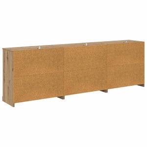 vidaXL Sideboards 3 pcs Artisan Oak 210 x 35.5 x 67.5 cm