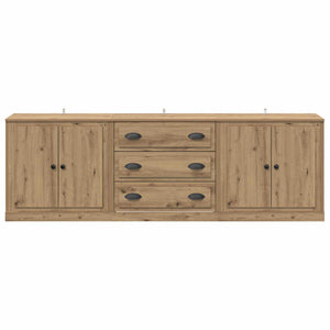 vidaXL Sideboards 3 pcs Artisan Oak 210 x 35.5 x 67.5 cm