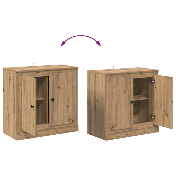vidaXL Sideboards 3 pcs Artisan Oak 210 x 35.5 x 67.5 cm