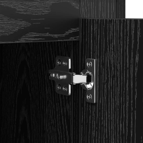 vidaXL Sideboards 3 pcs Black Oak 210 x 35.5 x 67.5 cm