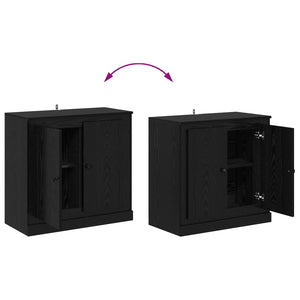 vidaXL Sideboards 3 pcs Black Oak 210 x 35.5 x 67.5 cm