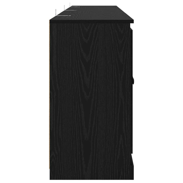 vidaXL Sideboards 3 pcs Black Oak 210 x 35.5 x 67.5 cm