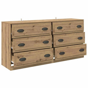 vidaXL Sideboards 2 pcs Artisan Oak 70 x 35.5 x 67.5 cm