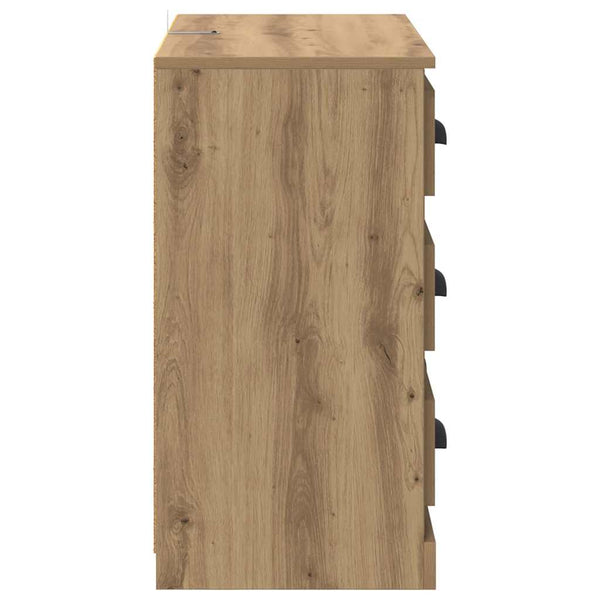 vidaXL Sideboards 2 pcs Artisan Oak 70 x 35.5 x 67.5 cm