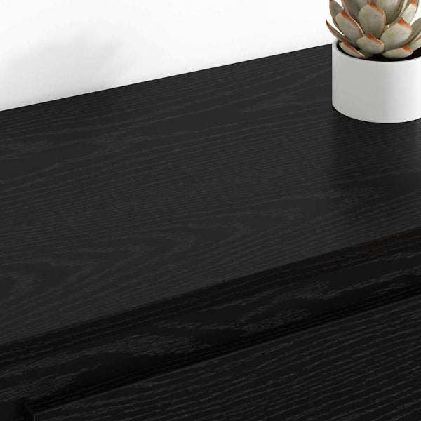 vidaXL Sideboards 2 pcs Black Oak Look 70 x 35.5 x 67.5 cm