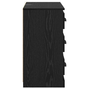vidaXL Sideboards 2 pcs Black Oak Look 70 x 35.5 x 67.5 cm