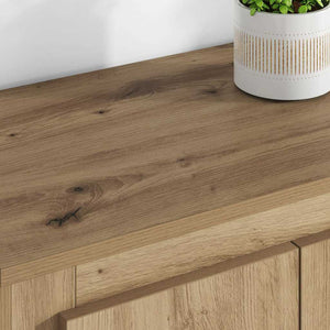 vidaXL Highboard with Drawers 3 pcs Engineered Wood Artisan Oak