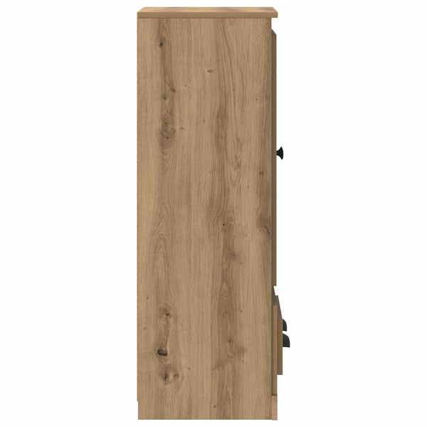 vidaXL Highboard with Drawers 3 pcs Engineered Wood Artisan Oak