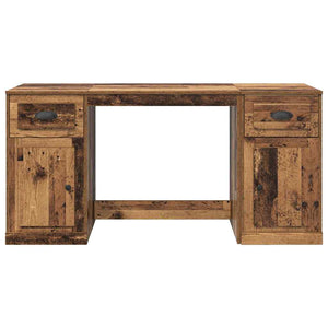 vidaXL Desk with Cabinet and Door Reclaimed Wood 154.5 x 50 x 75 cm