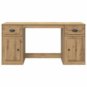 vidaXL Desk with Cabinet Artisan Oak 154.5 x 50 x 75 cm