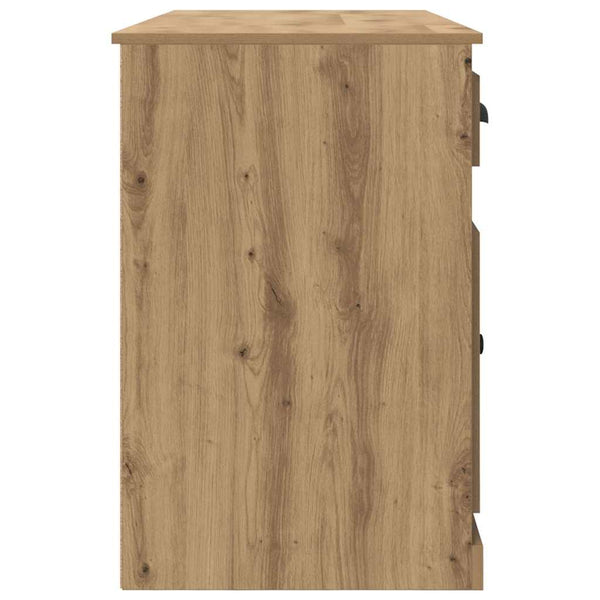 vidaXL Desk with Cabinet Artisan Oak 154.5 x 50 x 75 cm