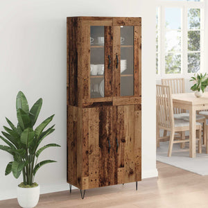 vidaXL Highboard Reclaimed Wood 69.5 x 34 x 180 cm Engineered Wood